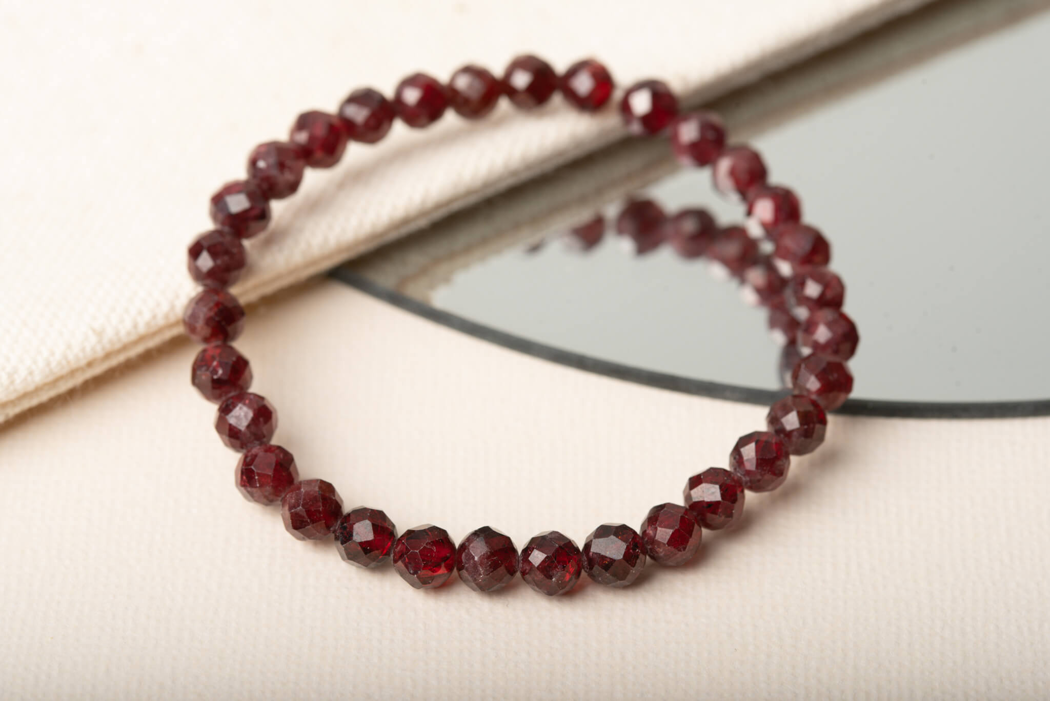 Faceted Garnet Bracelet