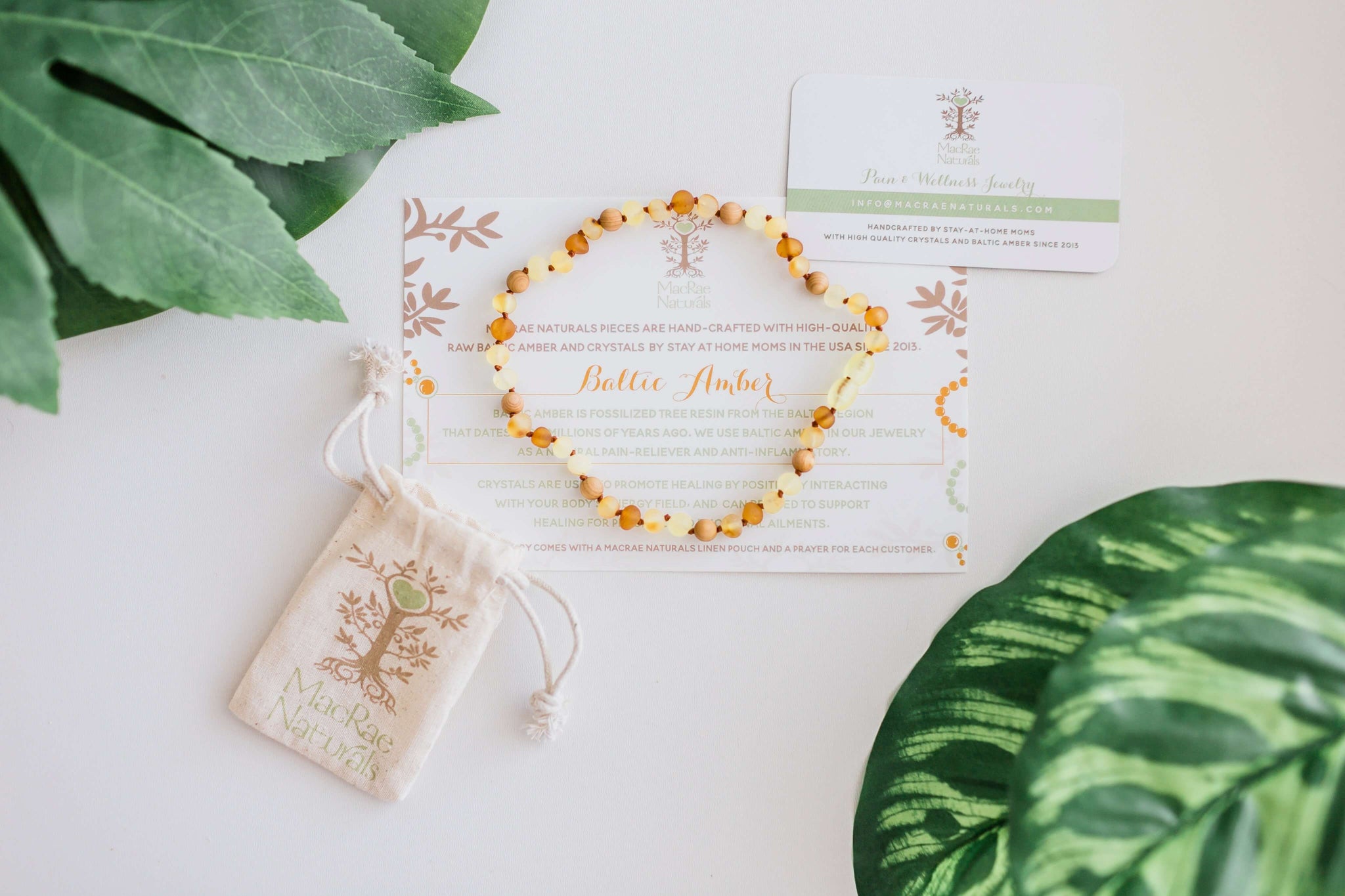 Baltic Amber Teething & Pain Jewelry in 'Harper' - Down Syndrome Suppo -  MacRae Naturals