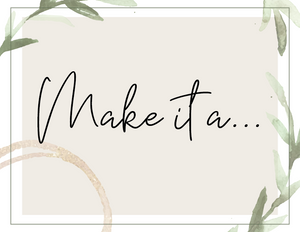 Make It A... - Any current MacRae signature design recreated in your size!
