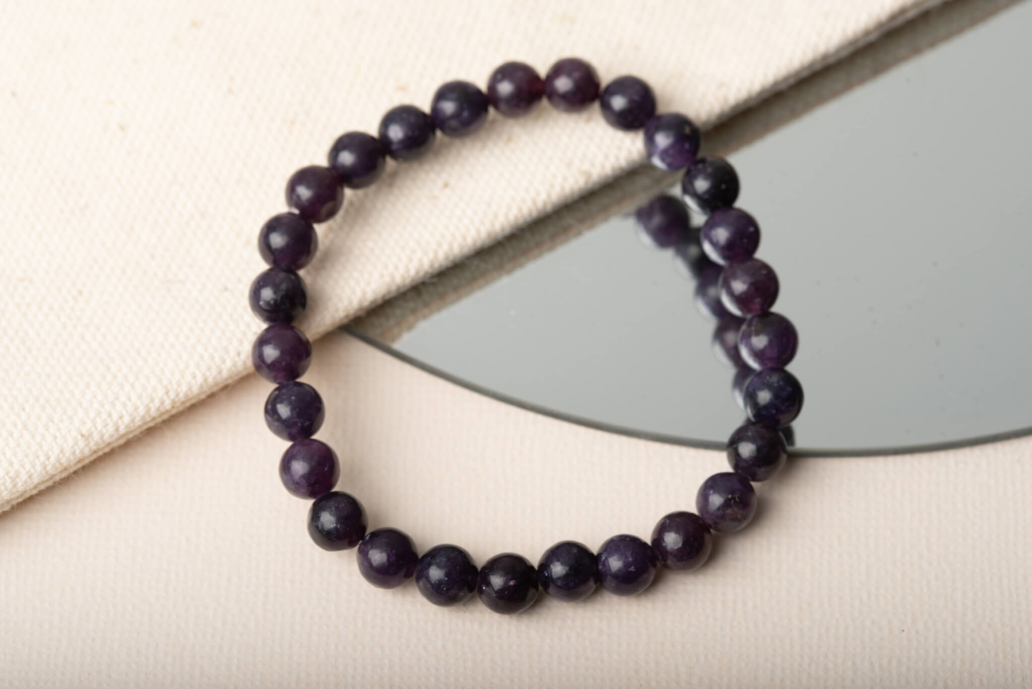 Lepidolite Bracelet | Purple High Grade Lepidolite | 8mm Crystals – Tons of  Soul