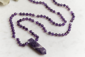 Amethyst & Moonstone Mala
